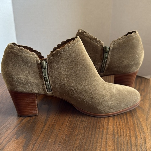 Jack Rogers Marianne suede ankle booties women’s size 10 - Picture 5 of 8